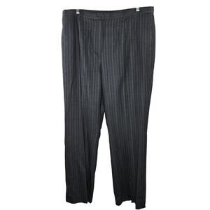 Vintage Women's Pendleton Gray Pinstripe 100% Virgin Wool Dress Pants Size 14